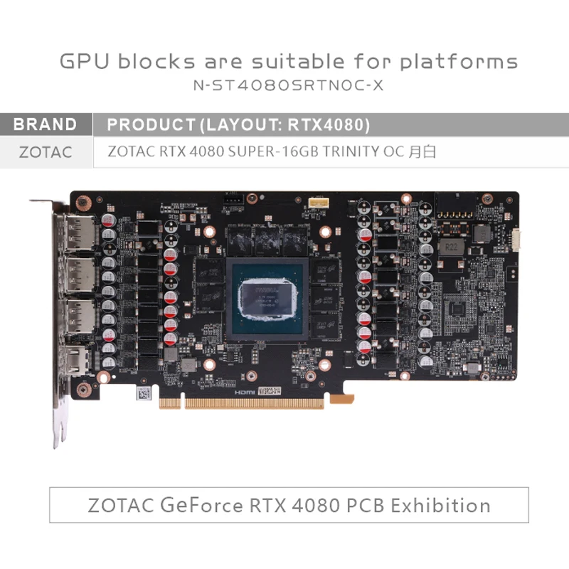 Bykski N-ST4080SRTNOC-X Blocco - Rtx 4080 Water Cooling Block recensione e prezzo